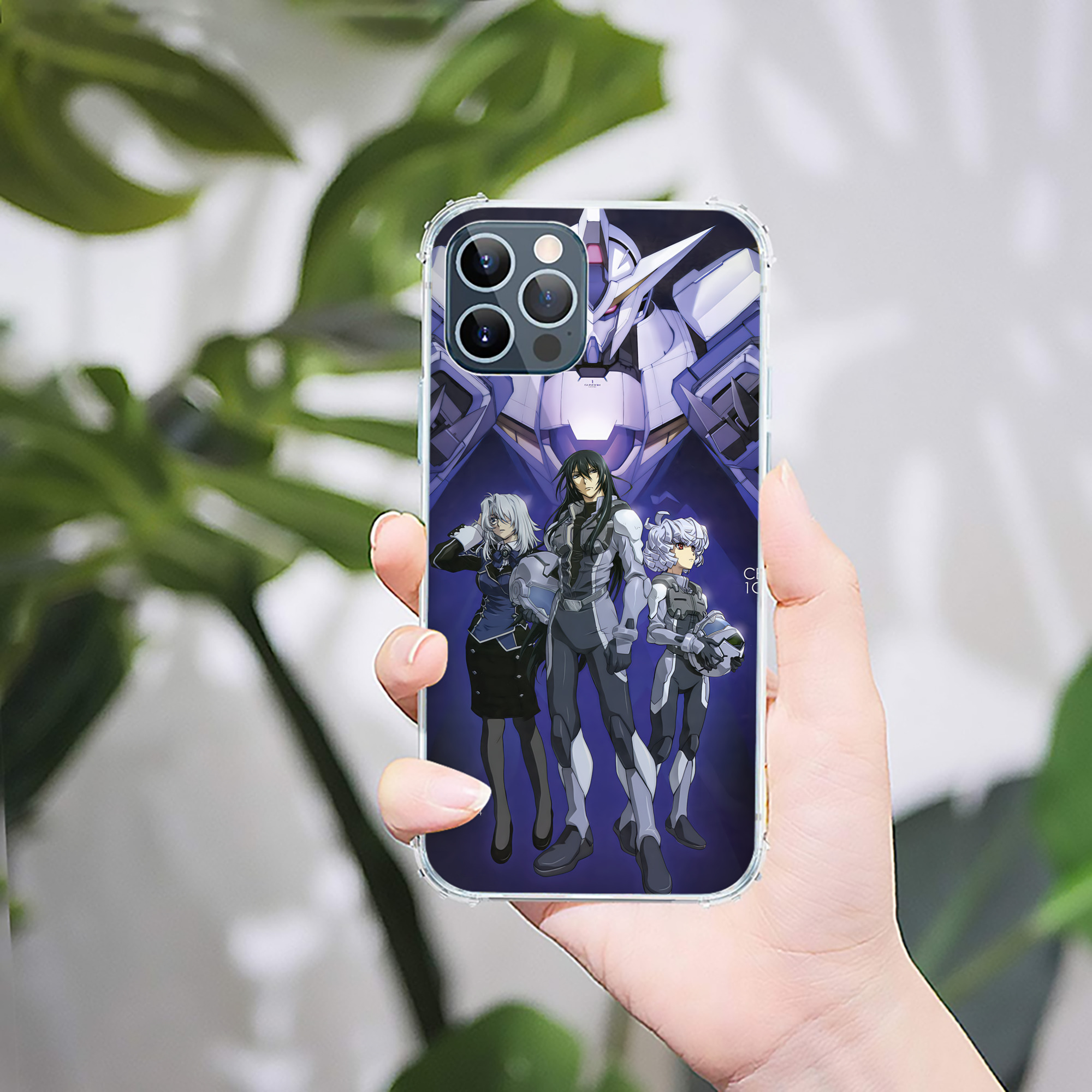 （画像用） 機動戦士ガンダム Mobile Suit Gundam 【iPhone 12シリーズ対応】透明スマホケース（クリアソフトケース）